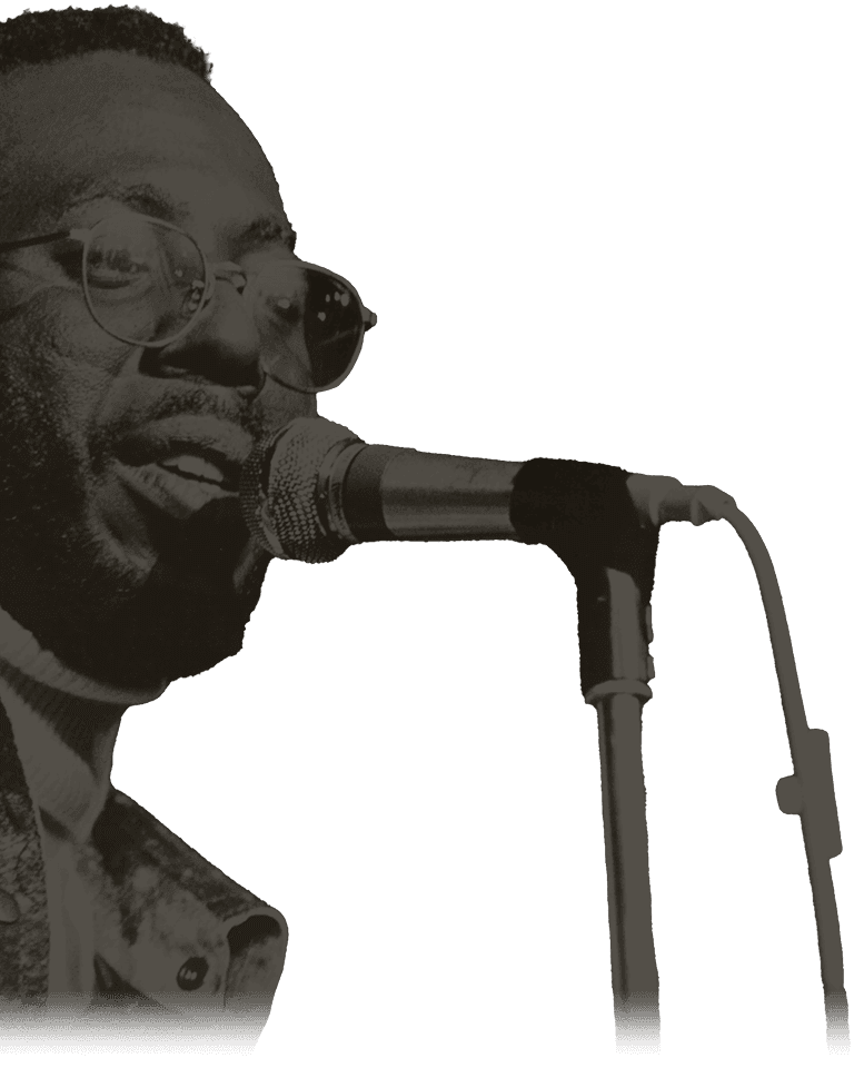 Curtis Mayfield performing music for the soul